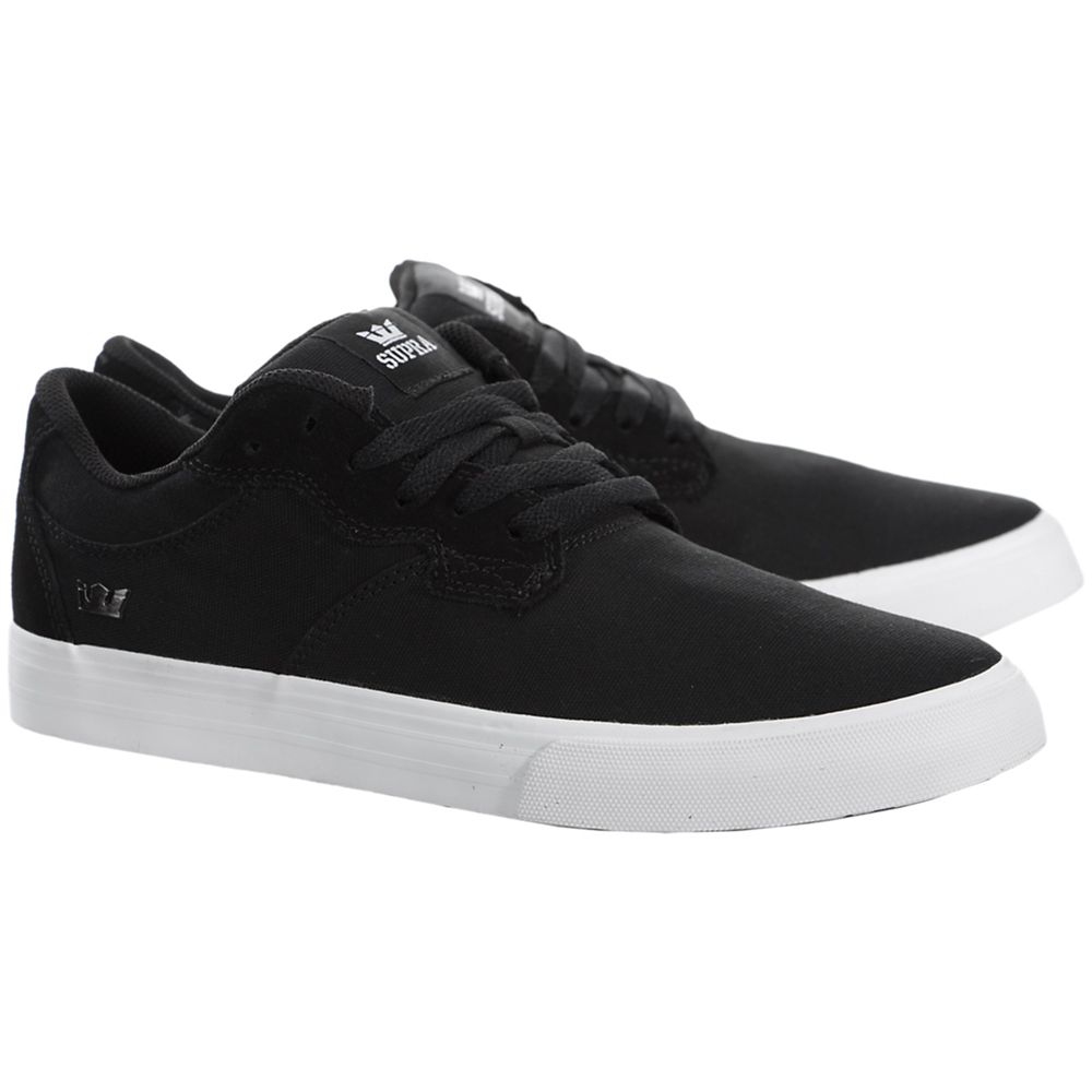 Baskets Basses Supra Axle Noir Black/White Homme | ZTK-50300433